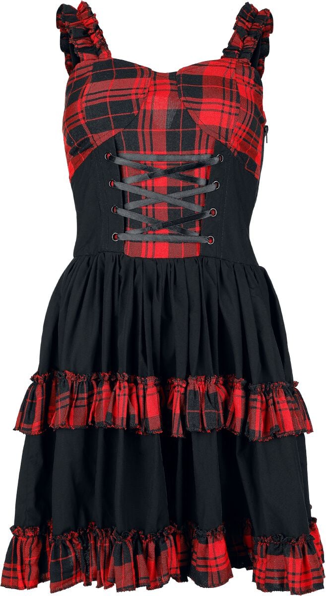 Heartless Parisa Dress Kurzes Kleid schwarz rot in L von Heartless