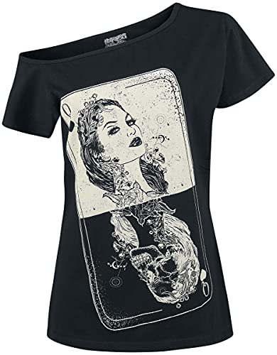 Heartless Tarot Top Frauen T-Shirt schwarz 4XL 100% Baumwolle Gothic von Heartless