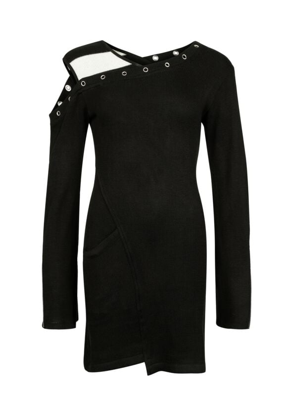 Heartless Vonda Top Dress Mittellanges Kleid schwarz in XXL von Heartless