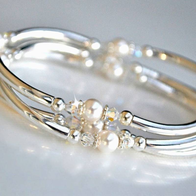 Kristall - Und Perlenarmbänder; 3Er Set Kristall - Und Perlenarmbänder; 3Er Set von HeartofGems