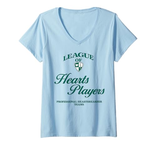 Damen Hearts Players Coole Mädchen Damen Heartbreakers Feminist T-Shirt mit V-Ausschnitt Damen Hearts Players Coole Mädchen Damen Heartbreakers Feminist T-Shirt mit V-Ausschnitt von Hearts Players Cool Girls Women Heartbreakers