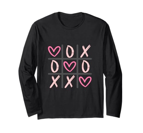Hearts XOXO Tic-Tac-Toe Valentines für Kinder, Frauen und Männer Langarmshirt Hearts XOXO Tic-Tac-Toe Valentines für Kinder, Frauen und Männer Langarmshirt von Hearts XOXO Tic-Tac-Toe brand