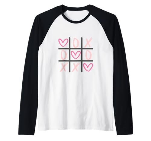 Hearts XOXO Tic-Tac-Toe Valentines für Kinder, Frauen und Männer Raglan Hearts XOXO Tic-Tac-Toe Valentines für Kinder, Frauen und Männer Raglan von Hearts XOXO Tic-Tac-Toe brand