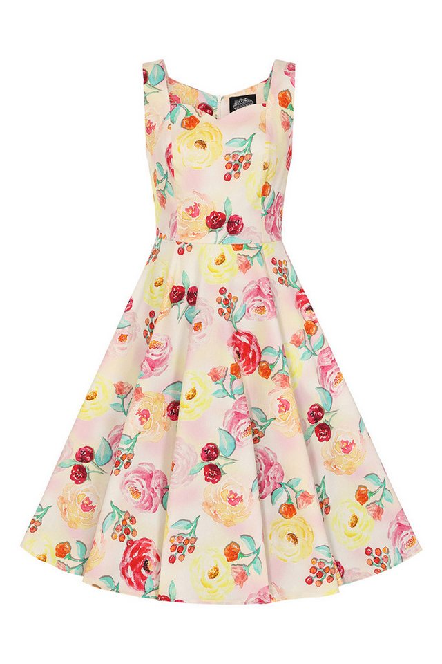 Hearts & Roses London A-Linien-Kleid Annie Floral Swing Dress Rockabella Vintage Retro von Hearts & Roses London