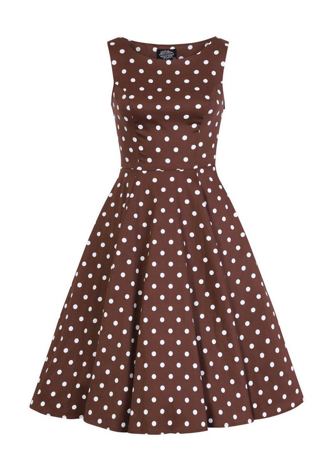 Hearts & Roses London A-Linien-Kleid Cindy Polka Dot Swing Dress Rockabella Vintage Retro von Hearts & Roses London