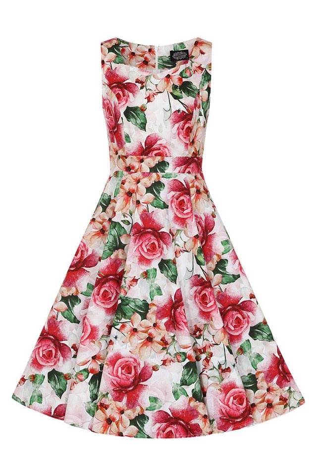 Hearts & Roses London A-Linien-Kleid Gracie Floral Swing Dress Rockabella Vintage Retro von Hearts & Roses London