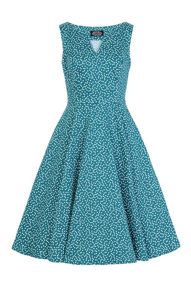 Hearts & Roses London A-Linien-Kleid La Rosa Dotty Swing Dress Rockabella Vintage Retro von Hearts & Roses London