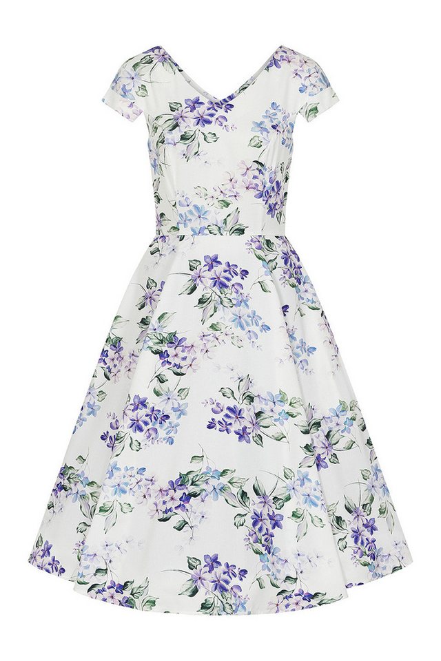 Hearts & Roses London A-Linien-Kleid Lucie Floral Swing Dress Rockabella Vintage Retro von Hearts & Roses London