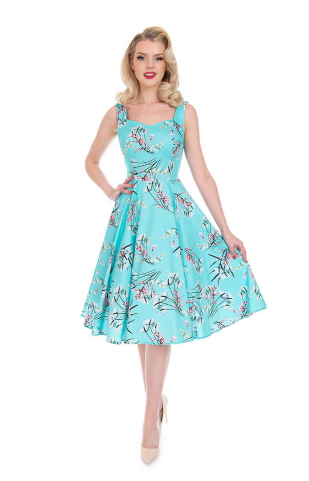 Hearts & Roses London A-Linien-Kleid Sandra Floral Swing Dress Rockabella Vintage Retro von Hearts & Roses London