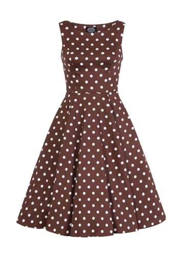 Hearts & Roses London Swing Kleid Cindy Polka Dot Vintage Rockabilly Retro, Größe:L von Hearts & roses London