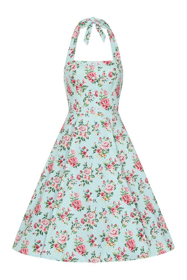 Hearts & Roses London Trägerkleid Heidi Floral Swing Dress Rockabella Vintage Retro von Hearts & Roses London