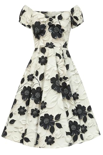 Hearts & roses London Swing Kleid Taylor Floral Vintage Retro Fit-N-Flare 50er, Größe:XL Hearts & roses London Swing Kleid Taylor Floral Vintage Retro Fit-N-Flare 50er, Größe:XL von Hearts & roses London