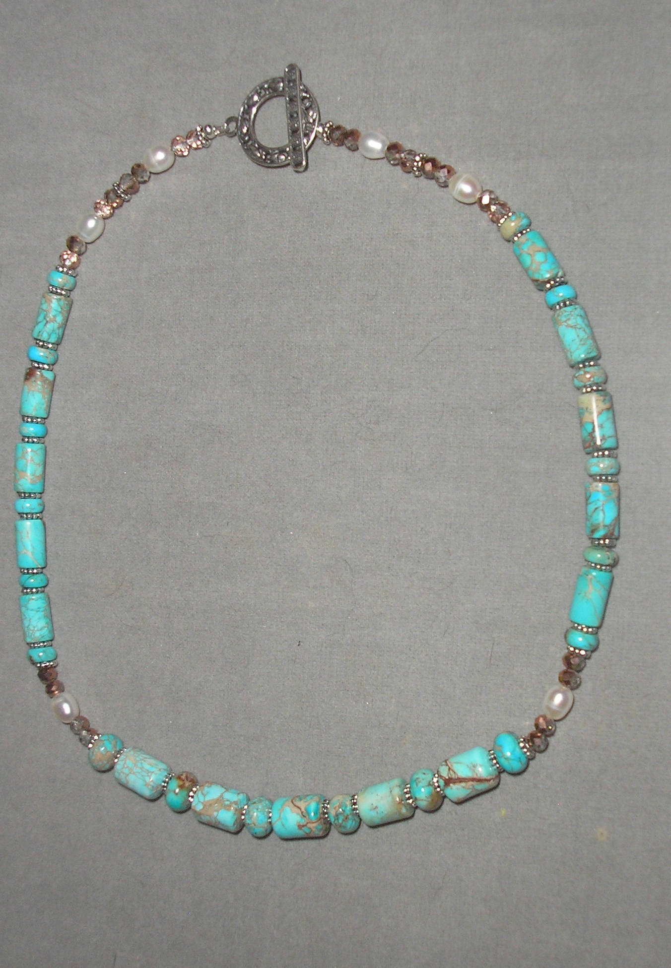 Imperial Jasper Und Perle Halskette Imperial Jasper Und Perle Halskette von HeartsDesignJewelry