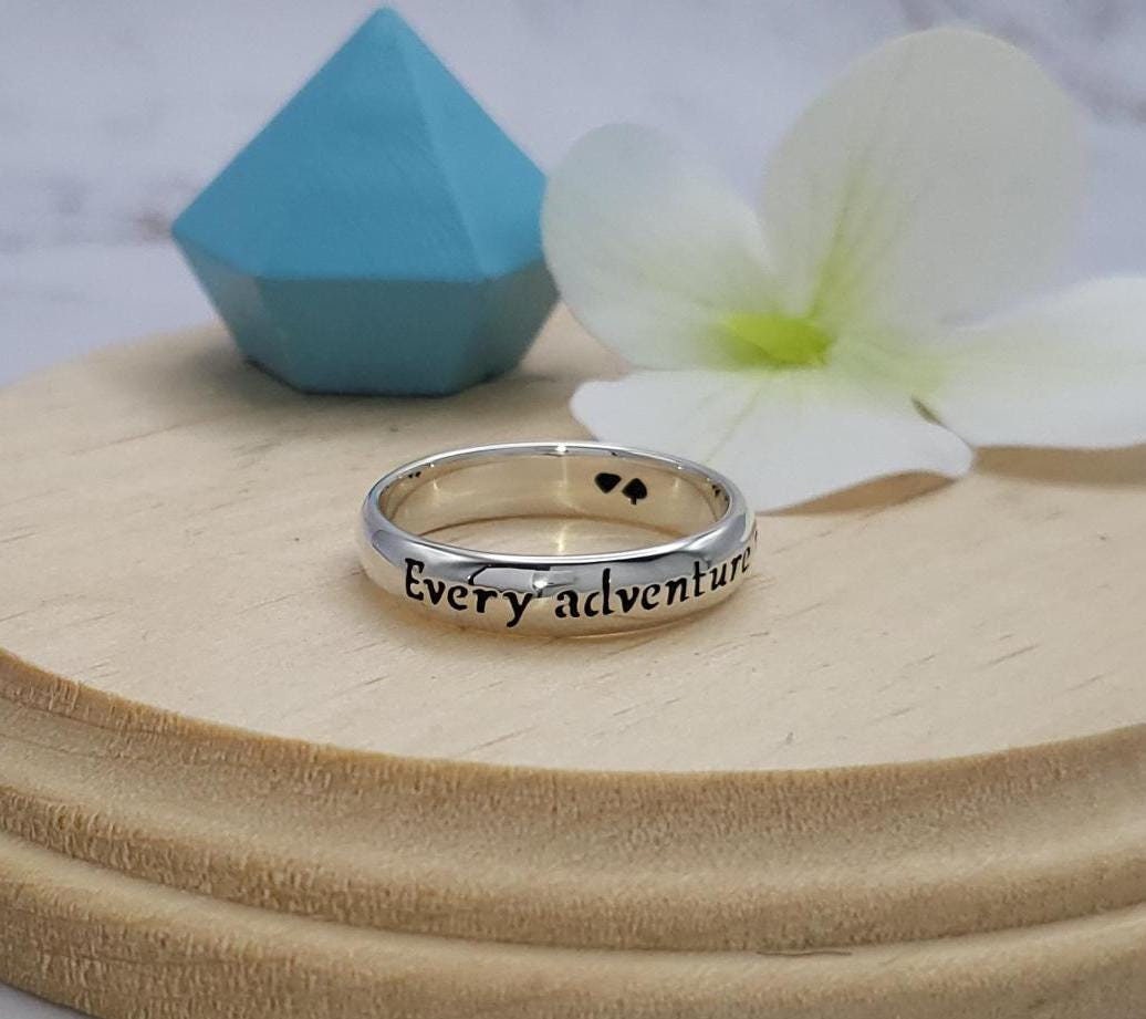 Alice Im Wunderland Ring Sterling Silber Zitat Alice Im Wunderland Ring Sterling Silber Zitat von HeartsOrSpades