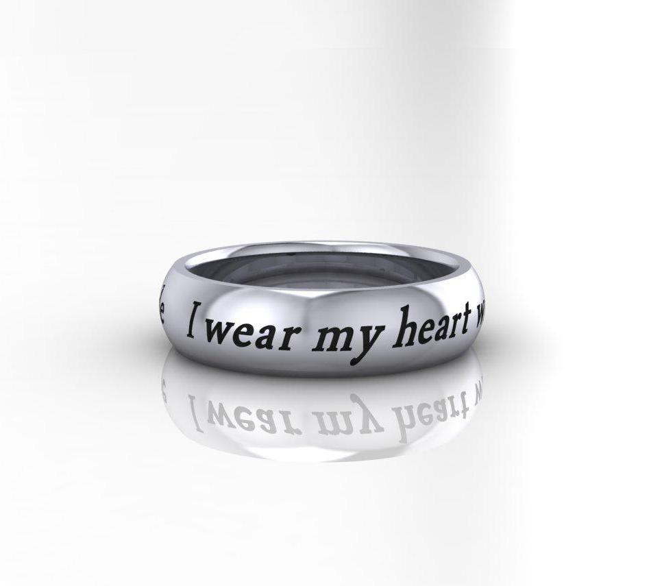 F. Scott Fitzgerald Zitat Ring Handgemachter Sterling Silber Schmuck F. Scott Fitzgerald Zitat Ring Handgemachter Sterling Silber Schmuck von HeartsOrSpades