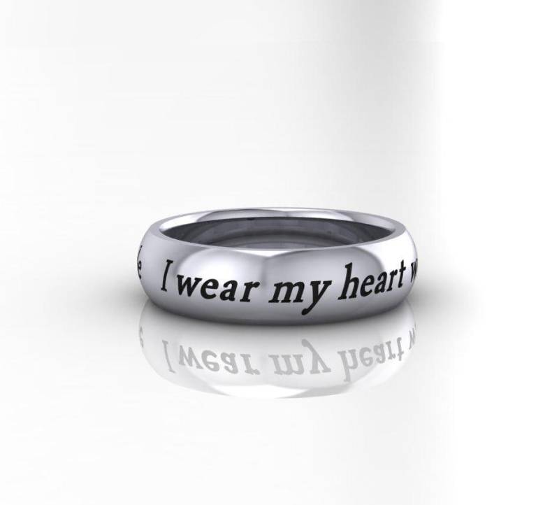 F. Scott Fitzgerald Zitat Ring Handgemachter Sterling Silber Schmuck von HeartsOrSpades