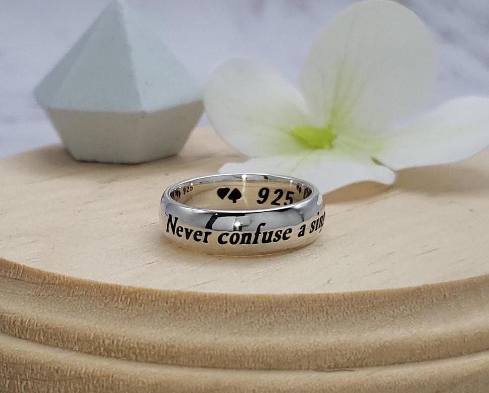 F. Scott Fitzgerald Zitat Ring Handgemachter Sterling Silber Schmuck F. Scott Fitzgerald Zitat Ring Handgemachter Sterling Silber Schmuck von HeartsOrSpades
