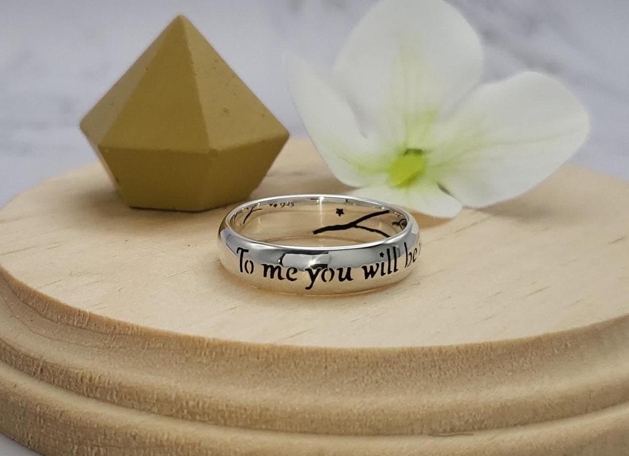 Zitat Vom Kleinen Prinzen Inspiriert Zitatring Aus Sterlingsilber Zitat Vom Kleinen Prinzen Inspiriert Zitatring Aus Sterlingsilber von HeartsOrSpades