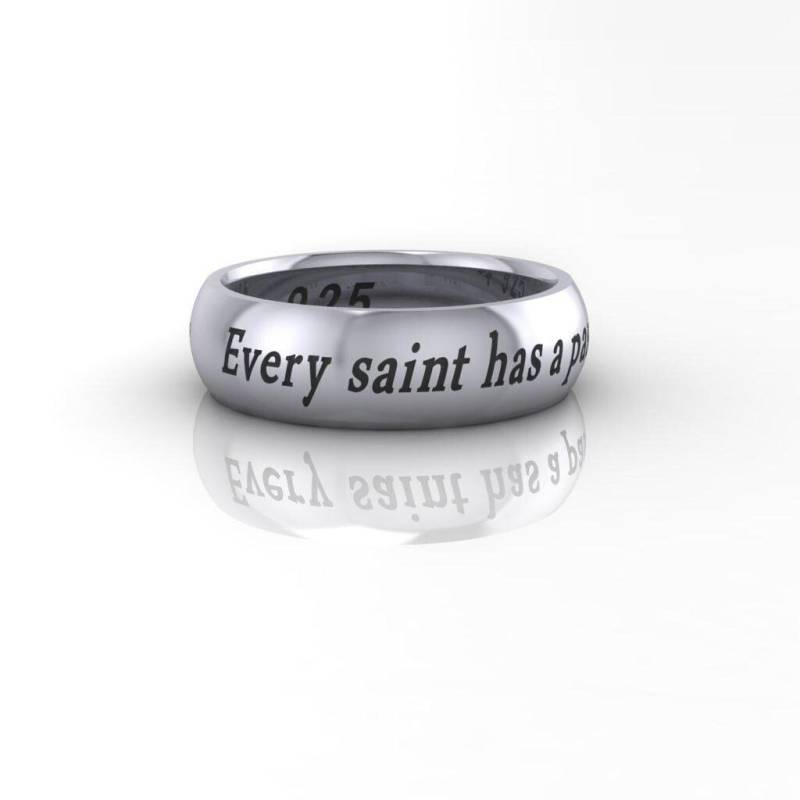 Oscar Wilde Zitat Ring Handgemachter Sterling Silber Schmuck Oscar Wilde Zitat Ring Handgemachter Sterling Silber Schmuck von HeartsOrSpades