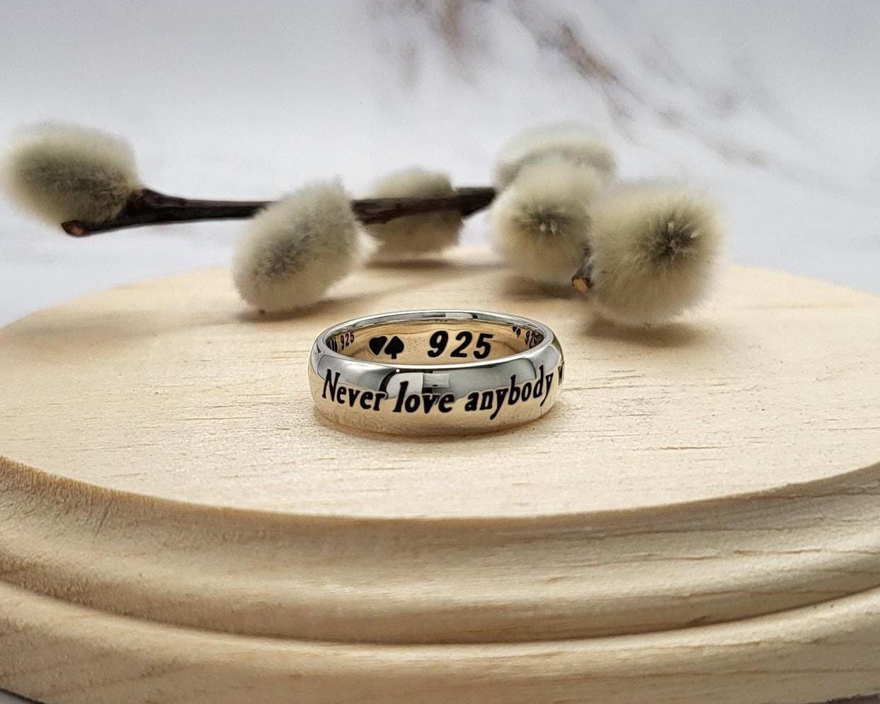 Oscar Wilde Zitat Ring Sterling Silber Adventure Jewelry Oscar Wilde Zitat Ring Sterling Silber Adventure Jewelry von HeartsOrSpades
