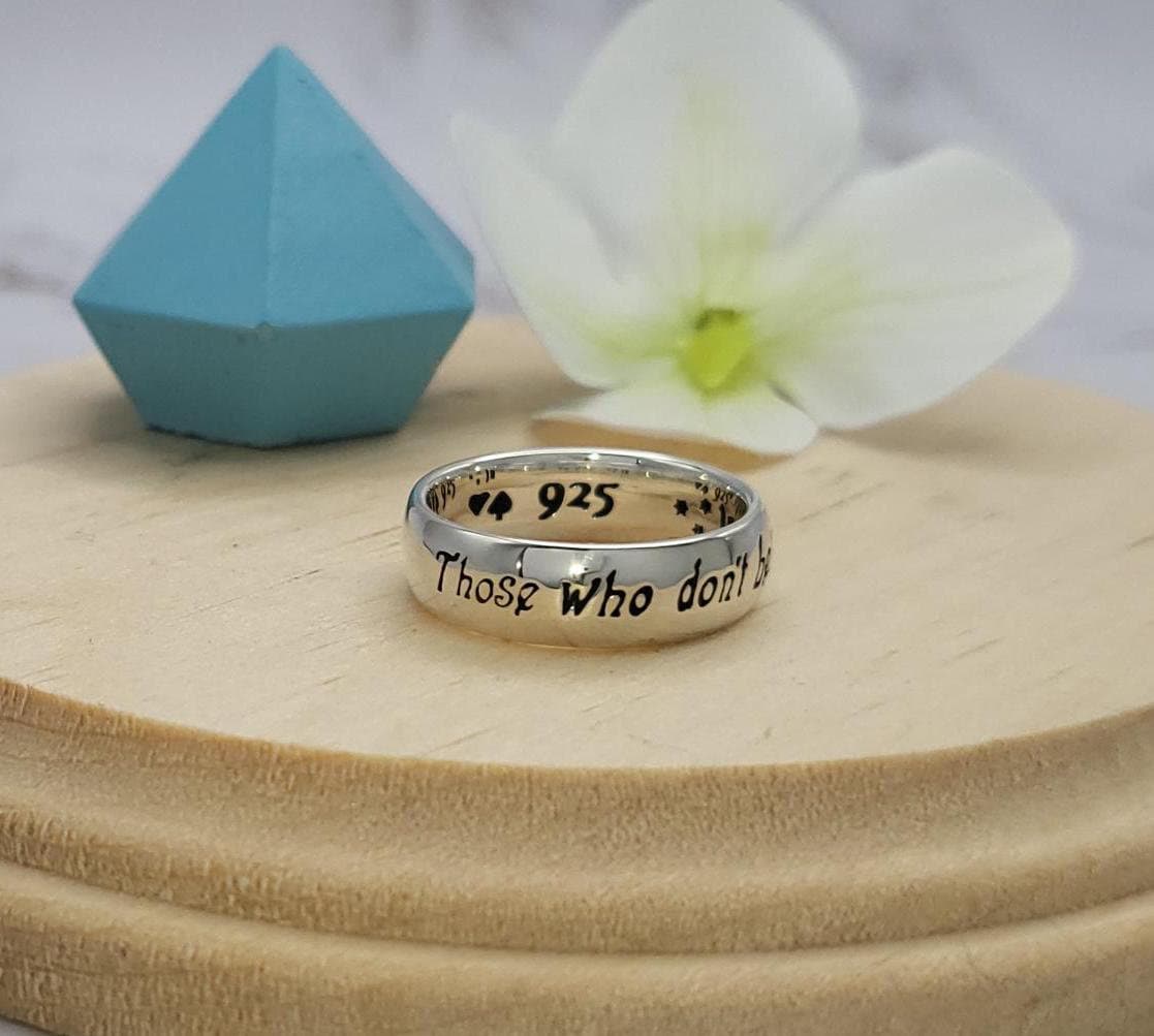 Roald Dahl Zitat Ring Sterling Silber Inspirational Band Roald Dahl Zitat Ring Sterling Silber Inspirational Band von HeartsOrSpades