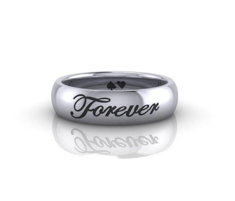 Sterling Silber Forever Ring - Handgemachte Bandring Stapeln Sterling Silber Forever Ring - Handgemachte Bandring Stapeln von HeartsOrSpades