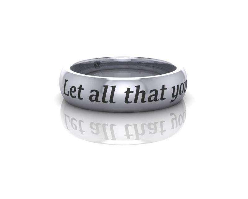 sterling Silber Bibel Vers Ring "Let All You Do in Love" sterling Silber Bibel Vers Ring "Let All You Do in Love" von HeartsOrSpades