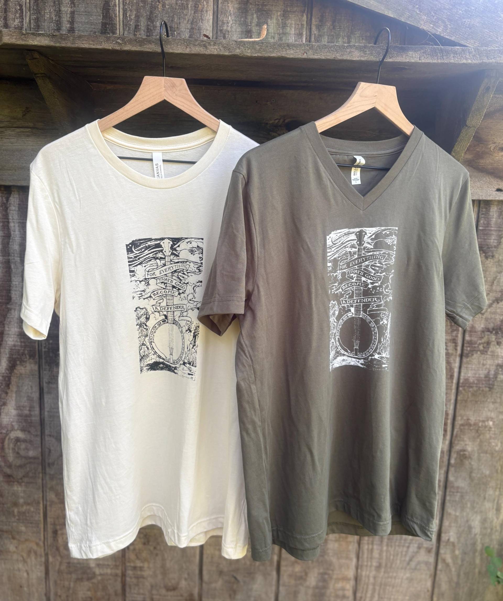Banjo T-Shirts - "Für Alles, Was Gut Ist, Werde Ein Verteidiger" Banjo T-Shirts - "Für Alles, Was Gut Ist, Werde Ein Verteidiger" von HeartseedHerbFarm