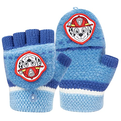 Kinderhandschuhe, Handschuhe Kinder Winter Handschuhe Ohne fingerkuppen Softshell Fahrrad Blau Warme Halbe Finger Handschuhe für Kinder Kinderhandschuhe Fingerhandschuhe für Jungen und Mädchen von Heartsking