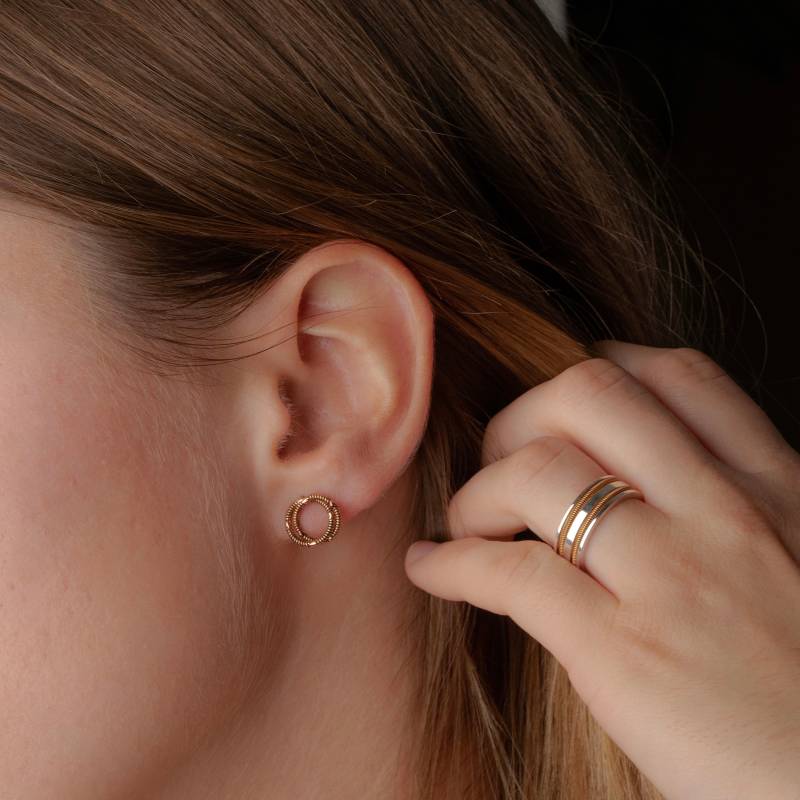 Gitarrensaiten-Knotenohrringe - Rosegold Gitarrensaiten-Knotenohrringe - Rosegold von HeartstringsOriginal