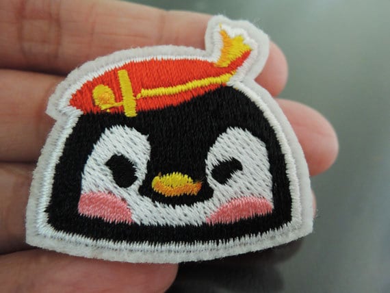 Aufbügler - Niedlicher Pinguin Tier Aufnäher Kleiner Applikation Gestickt Sew On Patch von Heasundries