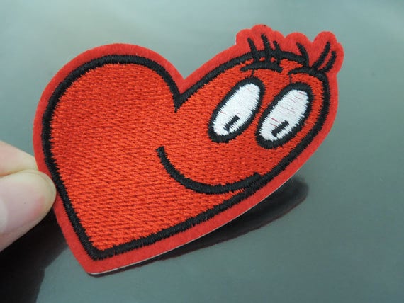 Augenklappen - Aufnäher Zum Aufbügeln Oder Aufnähen Zwei Augen Herz Liebe Patches Gestickte Doppel Patch Verschönerung von Heasundries
