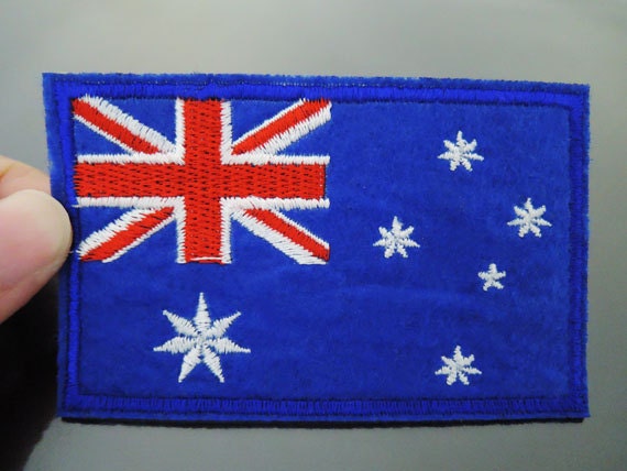 Australien-Patches - Große Eisen Auf Patch Oder Nähen Australien-Markierungsfahne Verzierungen Stickerei Applique Australien-Patches - Große Eisen Auf Patch Oder Nähen Australien-Markierungsfahne Verzierungen Stickerei Applique von Heasundries