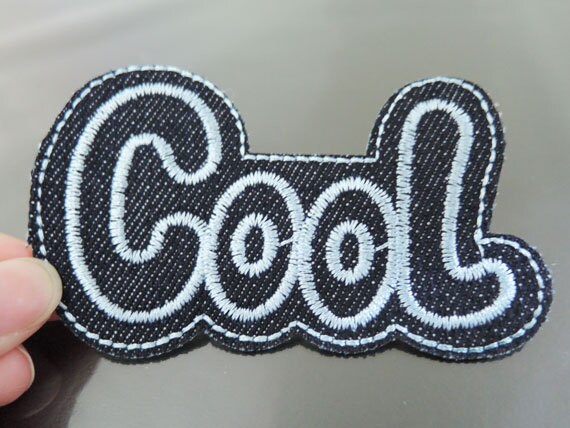 Brief Von Patches - Eisen Auf Applique Oder Nähen Patch Cool Black Verzierungen Stickerei Schriftarten von Heasundries