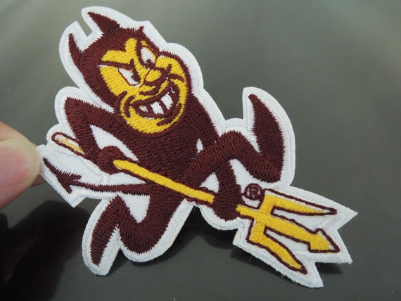 Eisen Auf Patch - Braun Böse Monster Halloween Große Patches Oder Nähen Verschönerung von Heasundries