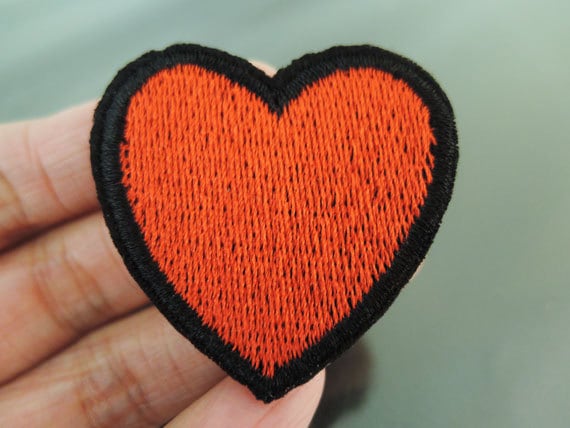 Eisen Auf Patch - Herz-Patch Rotes Herz Liebe Patches Aufbügeln Applikation Gestickt Annähen von Heasundries