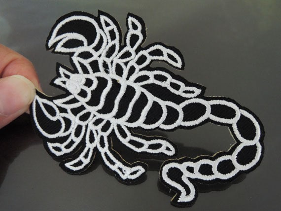 Eisen Auf Patch - Scorpion Patches Einfügen-Patch, Den Schwarzen Applique Gestickt Patch Nähen-Patch von Heasundries