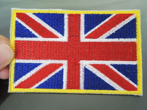 Großbritannien Flagge-Patches - Große Eisen Auf Patch Oder Nähen England Uk Markierungsfahne Verzierungen Stickerei Applique von Heasundries
