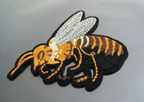Großer Hornets Bee Patch Cartoon Patches Bees Applikation Bestickt Aufnäher von Heasundries