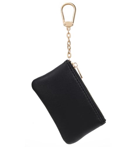 Kleingeldbörse für Damen, Kleingeldbörse aus Leder, Mini-Münzgeldbörse, Schwarz, Modern und cool Kleingeldbörse für Damen, Kleingeldbörse aus Leder, Mini-Münzgeldbörse, Schwarz, Modern und cool von Heasy