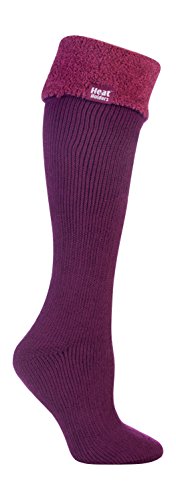 Heat Holders Damen-Thermostiefelsocken in 4 Farben, 37 - 42 EU Gr. Medium, Deep Fuchsia von HEAT HOLDERS