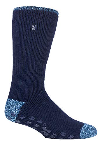 HEAT HOLDERS - Herren Winter Extrem Warm Antirutsch Thermosocken mit ABS (39-45 Eur, Navy (Siskin)) von HEAT HOLDERS