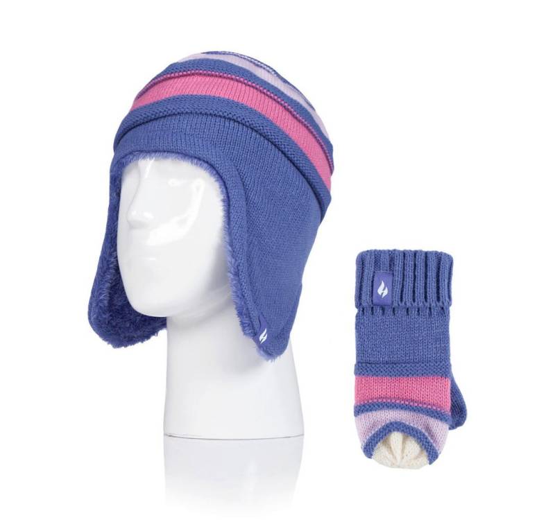 Heat Holders Ohrenmütze Set aus Mütze und Fäustlinge für Kinder von 3-6 Jahren von Heat Holders