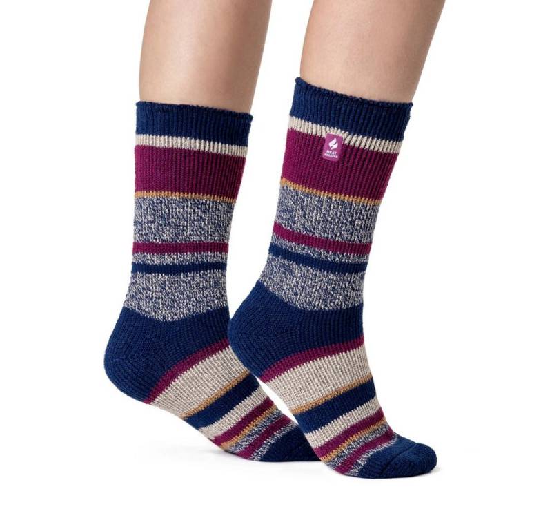 Heat Holders Thermosocken Damen Original Seascale Twist Stripe Socken von Heat Holders