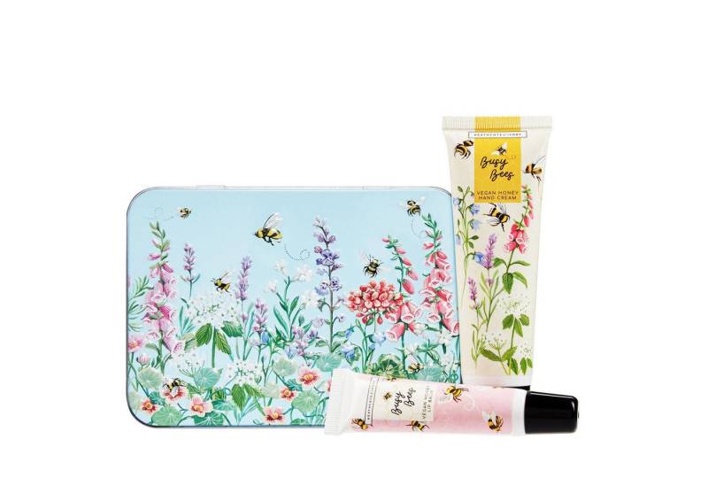 Heathcote & Ivory Handcreme 60 ml, 2-tlg., Thymian & Honig - Geschenkdose mit Handcreme & Lippen Balm von Heathcote & Ivory