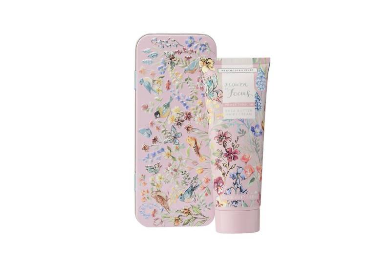 Heathcote & Ivory Handcreme Blechdose 100 ml, 1-tlg., Flower of Focus - Lavendel Süße Orange & Rosmarin von Heathcote & Ivory