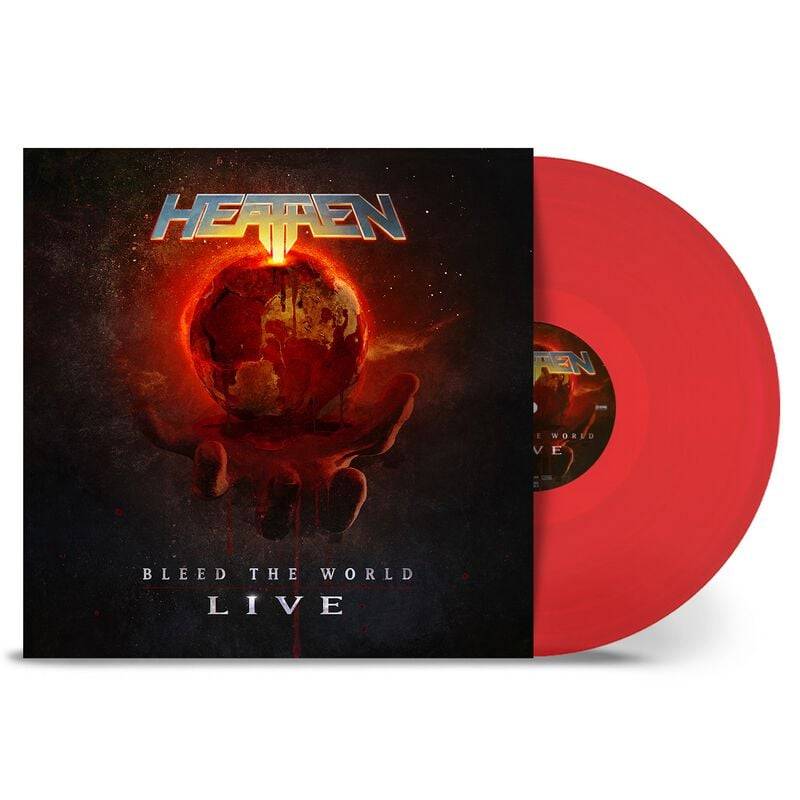 Heathen Bleed the World: Live LP multicolor von Heathen