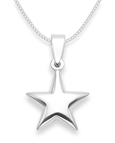 Für Kinder - Anhänger, Stern, Silber, mit 35cm kette - Größe 14 mm. Lieferung erfolgt in einer Geschenkbox von Heather Needham Silver