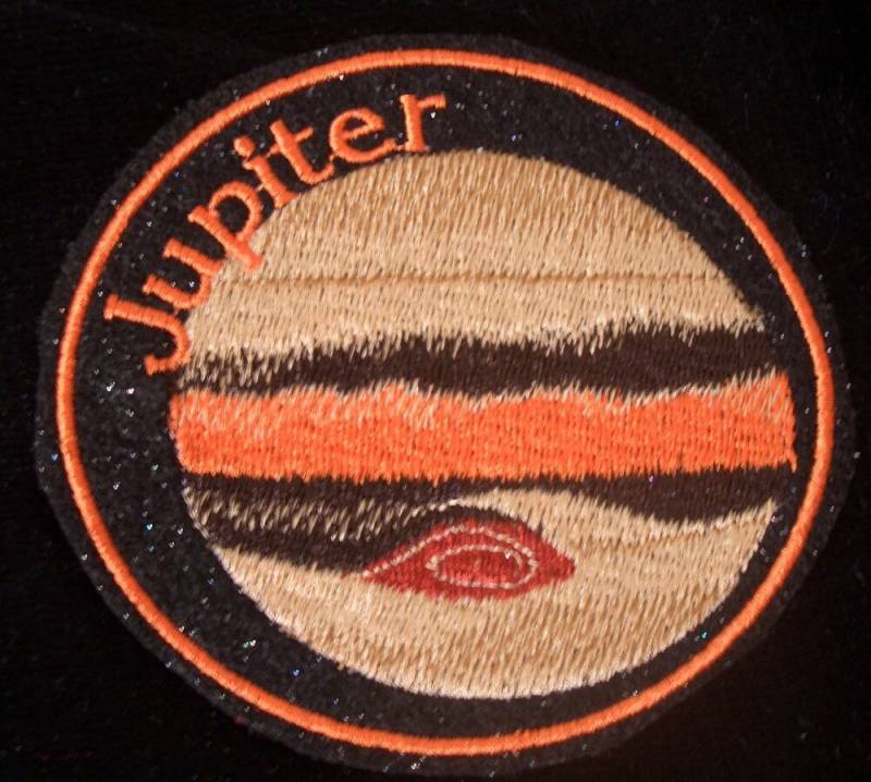 10, 5 cm Großer Planet Rubin Aufnäher Gestickt von HeatherOstrow