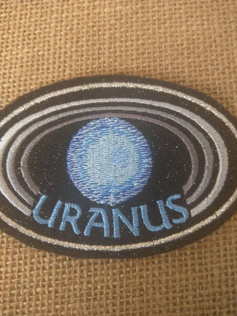 4-Zoll Uranus Planet Gestickter Aufnäher von HeatherOstrow